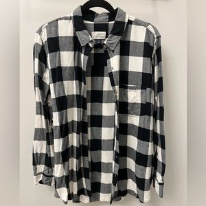 Black and white flannel